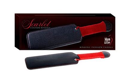 Adam & Eve Scarlet Couture Binding Passion Paddle and Rope Set